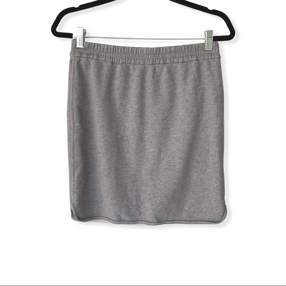 J.crew Factory French Terry Skirt Curved Hem